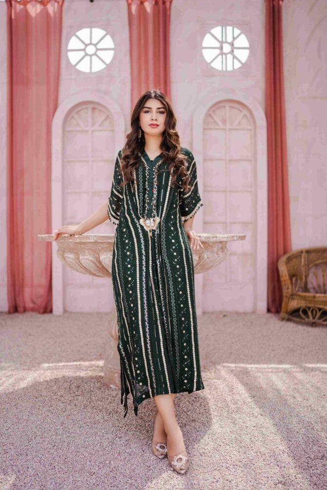 Poison Green Kaftan